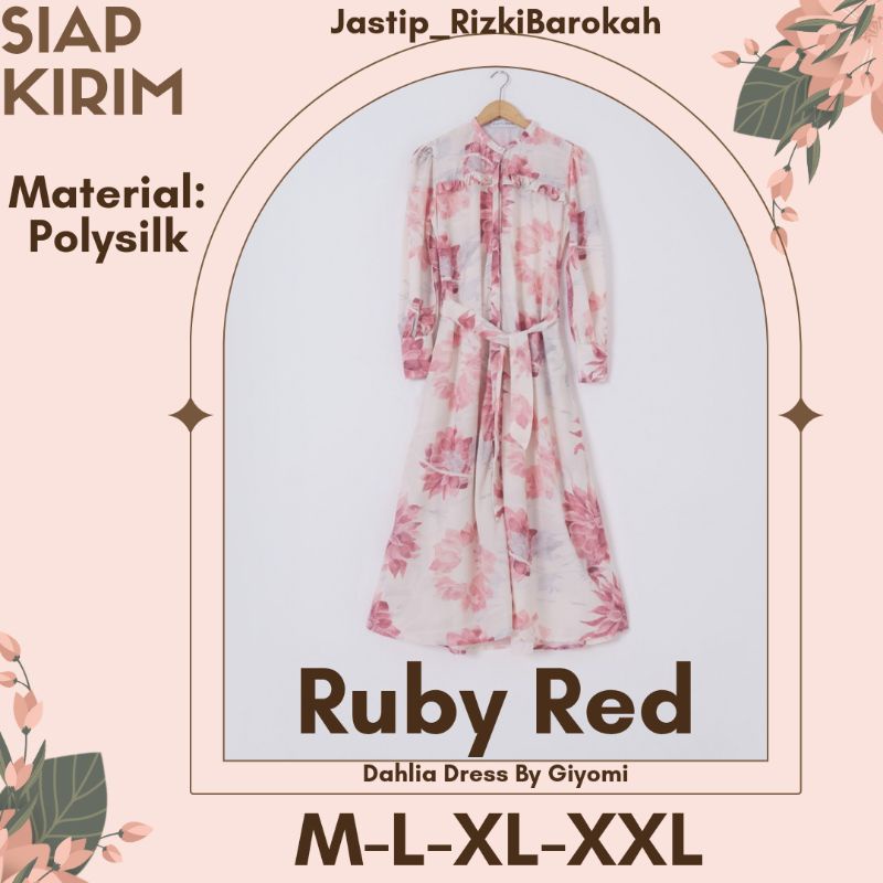 [SIAP KIRIM] DAHLIA DRESS SAJA (NO BUNDLING) GIYOMI