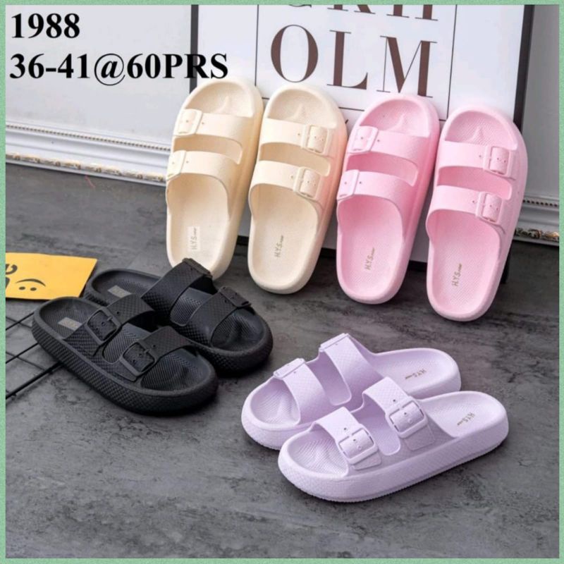 Sandal Wanita Terbaru Selop Ban Dua Import 1988