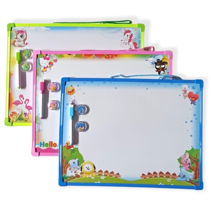 

FBI Papan WhiteBoard Anak Anak/Gambar Lucu/ Edukasi/ Education/Belajar - Hijau