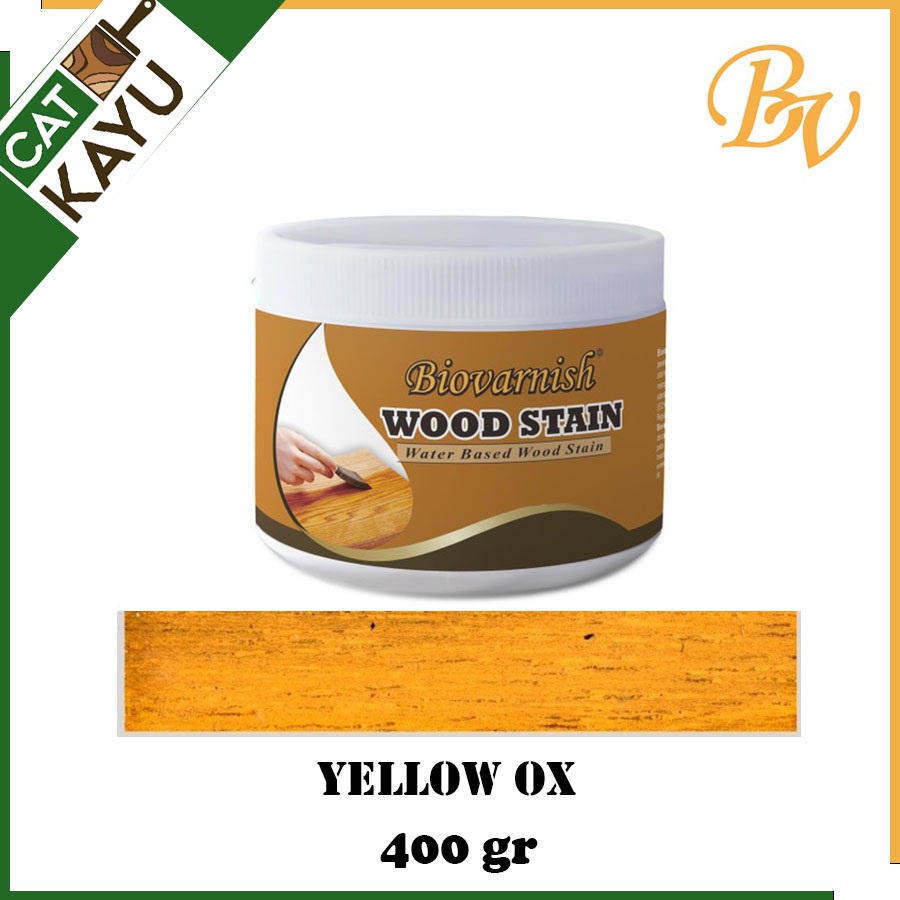 Jual Cat Kayu Jati Belanda Biovarnish Woodstain Yellow Ox Vernis Kayu Bahan Air Kayu Janda Palet