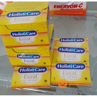 Holisticare Ester C 1 Strip 4 Tablet Multivitamin | Shopee Indonesia