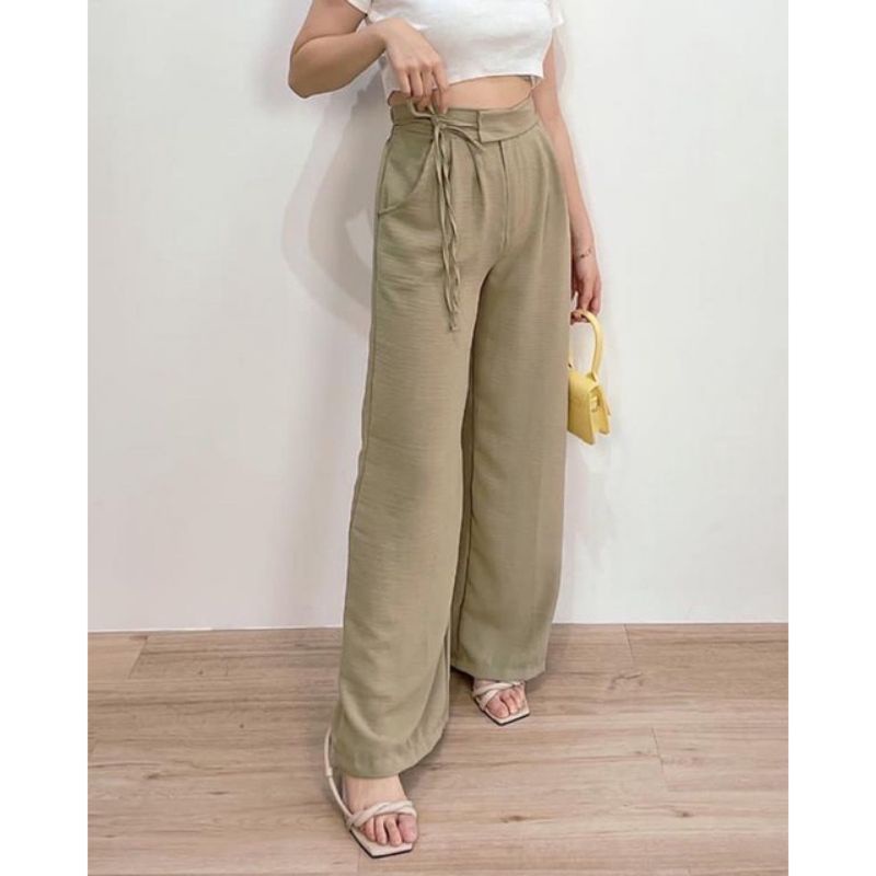 Kulot Tali Highwaist / Half Wrap Pants