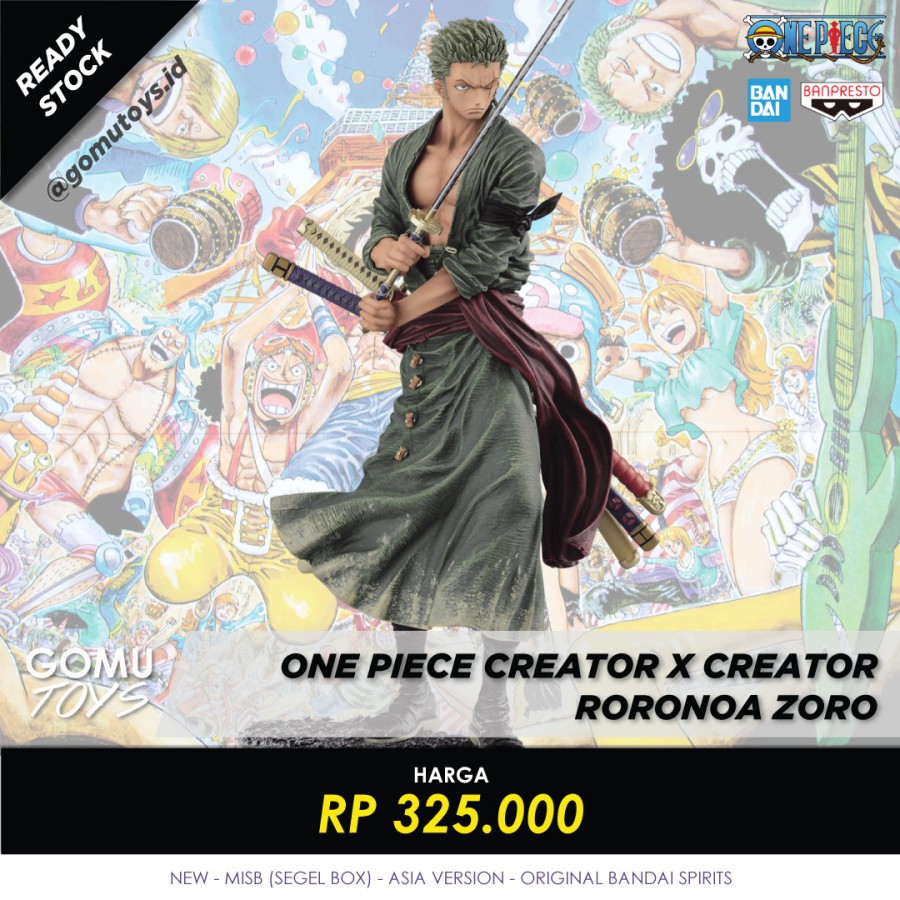 One Piece Creator x Creator Roronoa Zoro Banpresto Bandai Spirits Ori