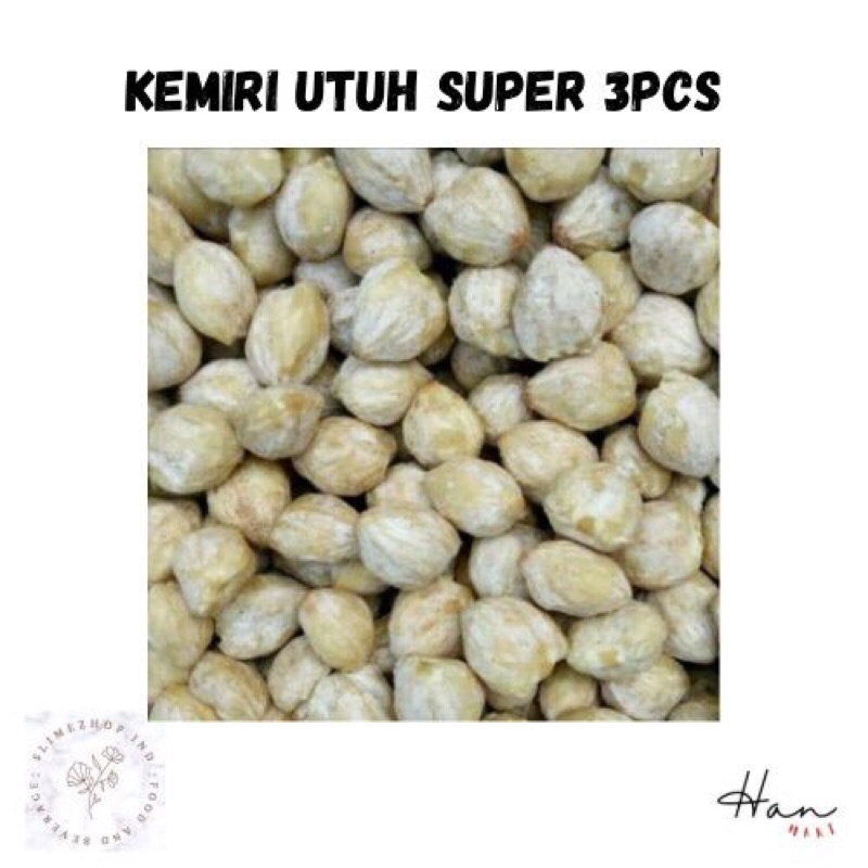 

KEMIRI UTUH SUPER ISI 3 PCS