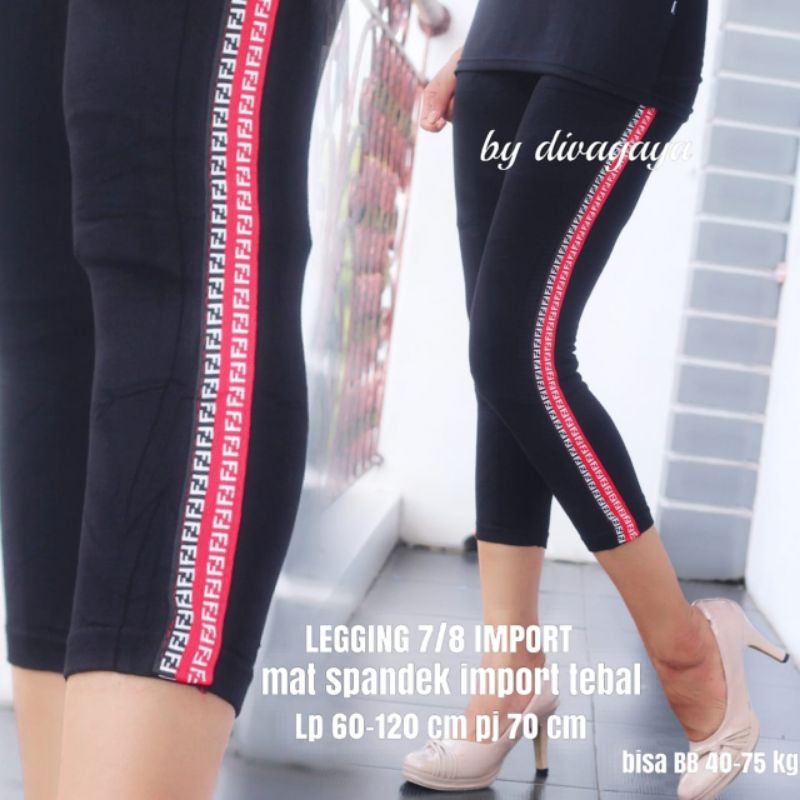 LEGGING MOTIF IMPORT 7/8 BISA BB 40-75 KG