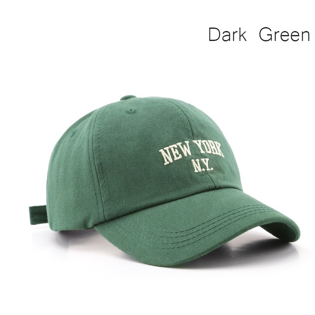 Topi baseball Matahari Motif Bordir Tulisan New York NY Gaya retro Korea hip hop Untuk Unisex