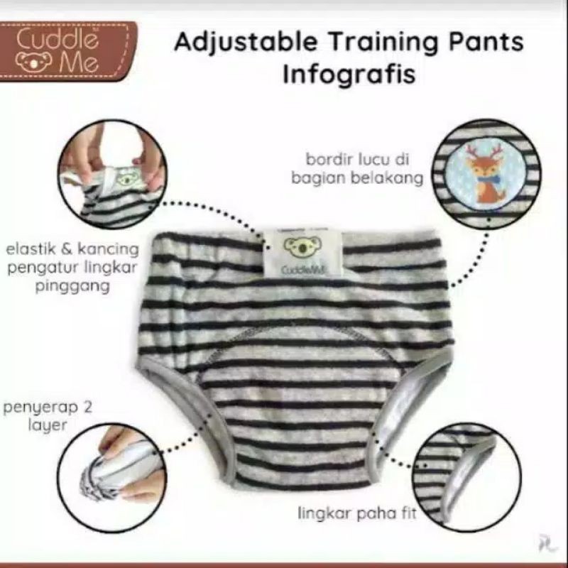 Adjustable Training Pant Cuddleme Celana Belajar ke Toilet Celana Tatur Cuddleme ATP