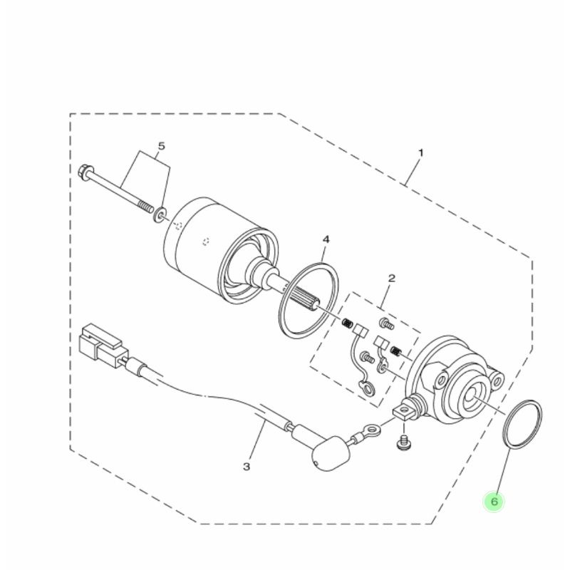 karet oring dinamo stater Jupiter Mx Vixion old NVL NVA R15 V2 V3 93210-26805 asli original Yamaha Y