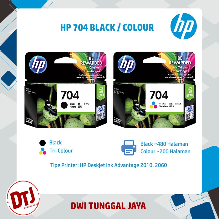 Tinta HP 704 Black / Colour Original