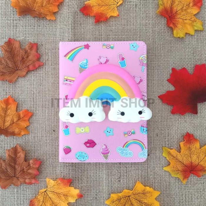 

Jurnalku Buku Diary Agenda Note Book Squishy Karakter Unicorn Rainbow Pelangi