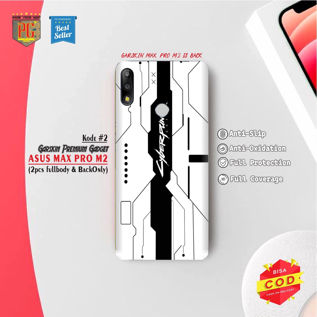 Garskin Asus Max Pro M2 Skin Premium Motif Cyberpunk(Isi 2pcs)