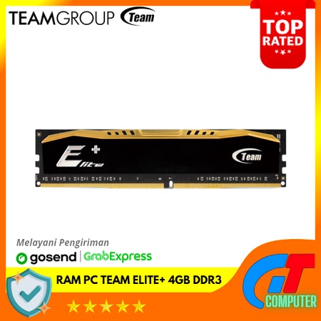 Memory Ram PC DDR3 4 GB Team Elite+ PC 1600 / 12800 Baru Termurah