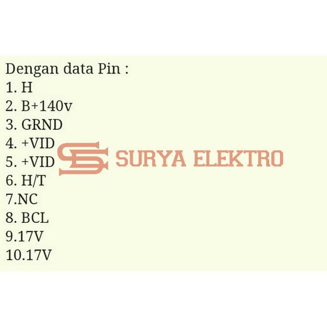 Flyback TV JF0501-38534 Polytron Travo Trafo Flybek JF 0501 38534