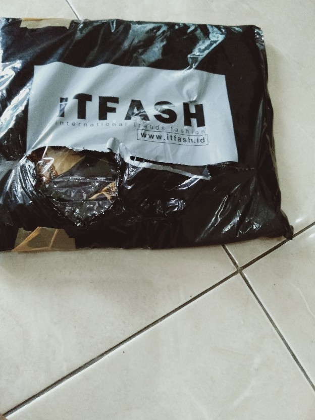 Trolistore Grosir Batik Tunik Wanita Busana Muslim Lengan Panjang Busui Coklat Motif Sodasi