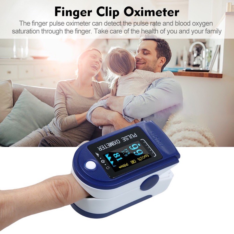 [COD] Pulse Oximeter Oxymeter Pengukur fingertip ukur saturasi oksigen Include Box LK87 LK88