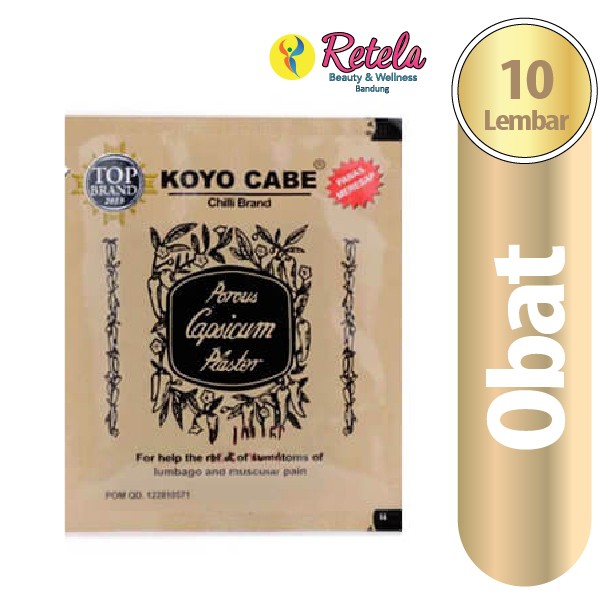 

100% Original - Koyo Cabe Pereda Nyeri - Isi 10 Lembar / Antisakit - Koyo