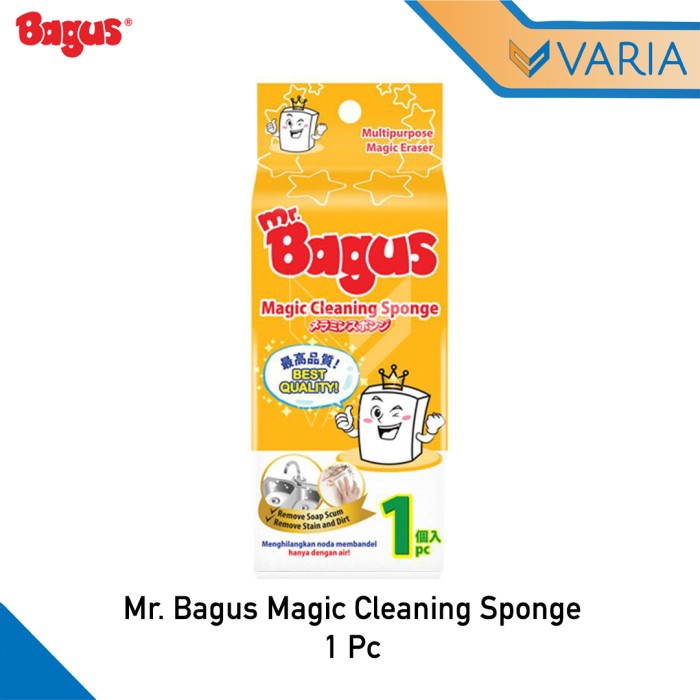 Mr. Bagus Magic Sponge 1 S Spon Ajaib Serbaguna Cuci Tanpa Sabun