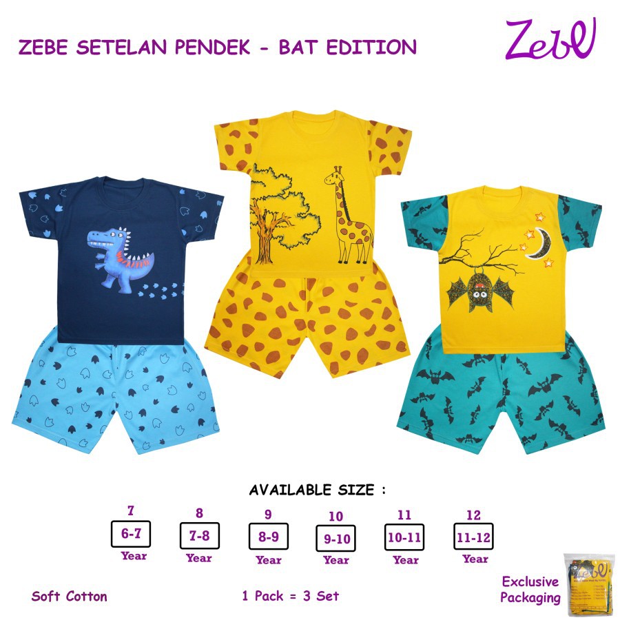 Zebe - Setelan Pendek Boy BAT Edition