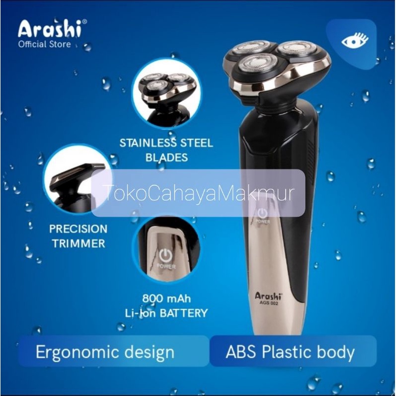 Arashi Gentleman Shaver AGS 002 - Alat Mesin Cukur Kumis &amp; Jenggot Elektrik