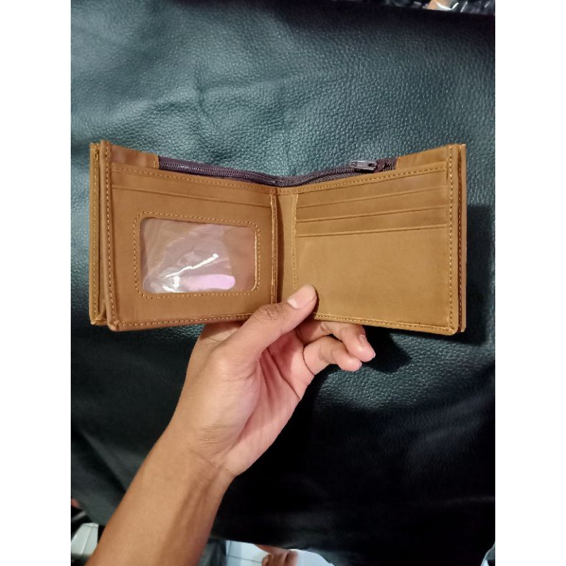 dompet kulit/dompet pria kulit asli Model terbaru