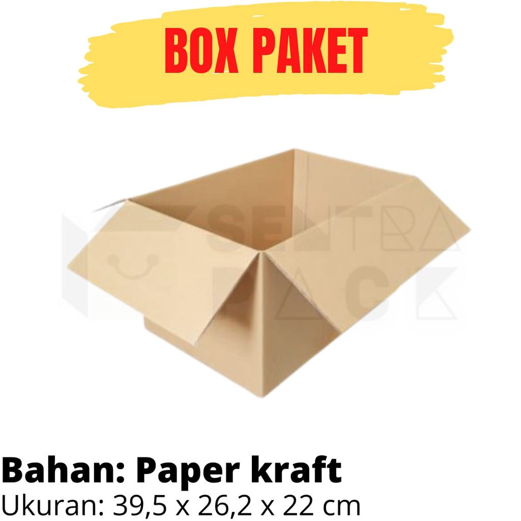 

Box 39.5x26.2x22cm AMDK 24x600ml Kardus Karton Polos Hampers Box Normal Paket