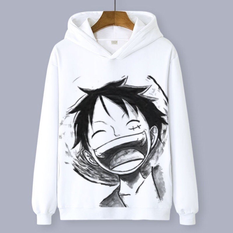Swater Hodie Oversize Luffy Switer Hudy Over Size Anime Japan Sweater Hoodie Bigsize One Piece Sweet