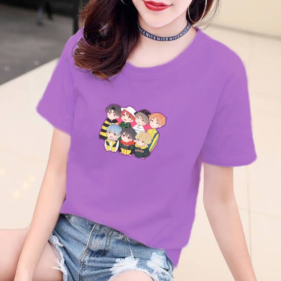 YOURSTYLE1119 -KAOS KARAKTER ANIME BAJU KAOS WANITA DISTRO UNISEX OVERSIZE JUMBO CASUAL KEKINIAN