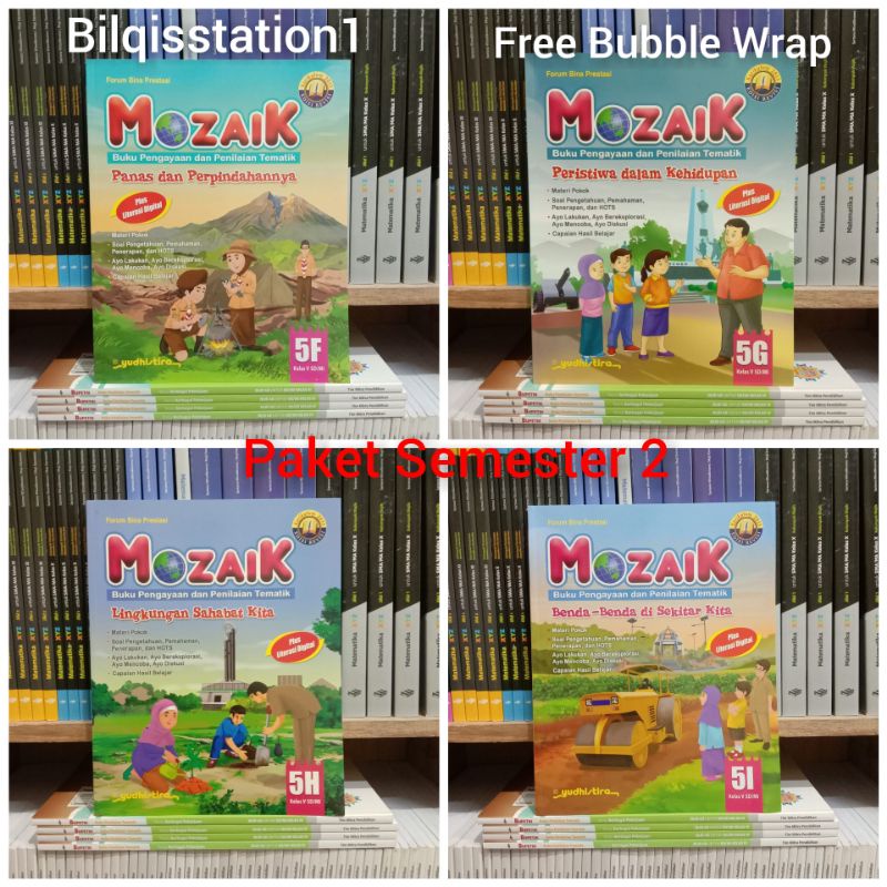 Paket Mozaik 5f 5g 5h 5i Kelas 5 SD K13 Revisi Yudhistira