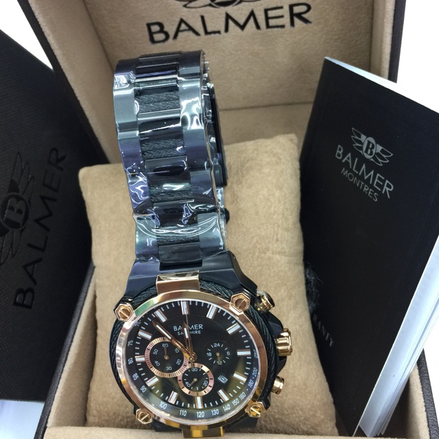 BALMER sapphire rantai variasi warna unisex pria/wanita B 7977 MR