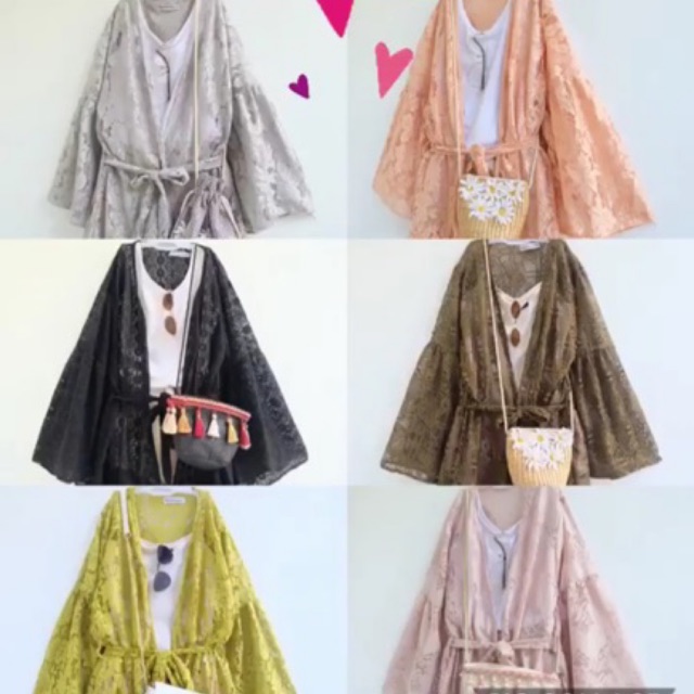 Lace kimono bohemian