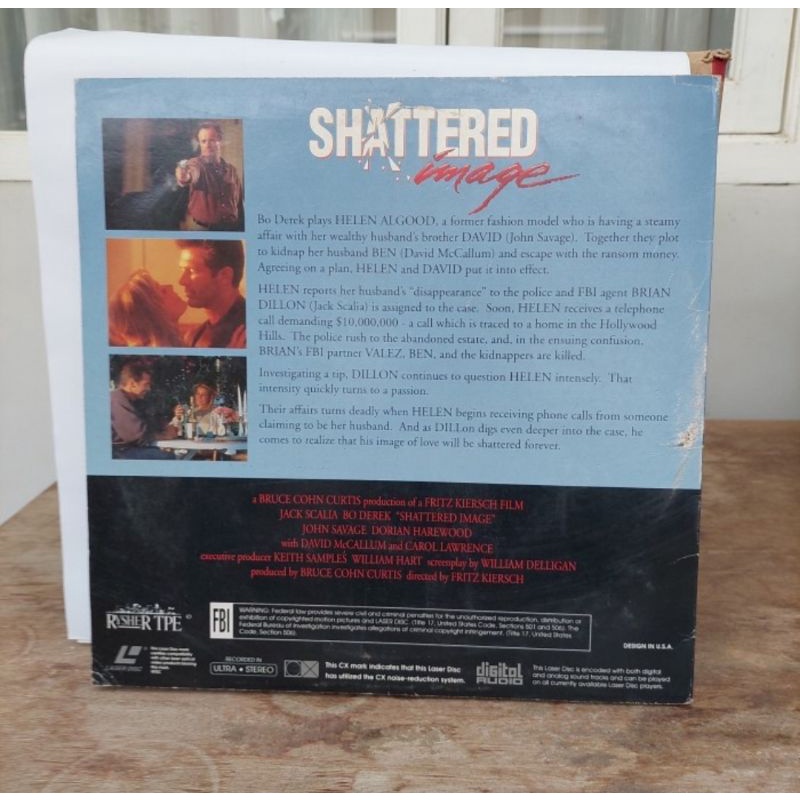 Kaset Laser disc Shattered Image