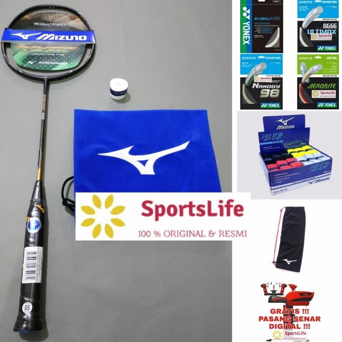 Raket Badminton Mizuno Xyst 03 Original Plus Senar Yonex Original|Asli|Premium|Diskon|Ori