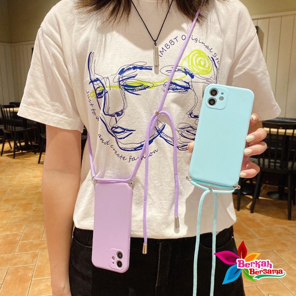 SOFTCASE SLINGCASE TALI LANYARD MACARON PELINDUNG KAMERA VIVO Y75 V20 V20 SE V21E V21 Y81 Y83 BB6380