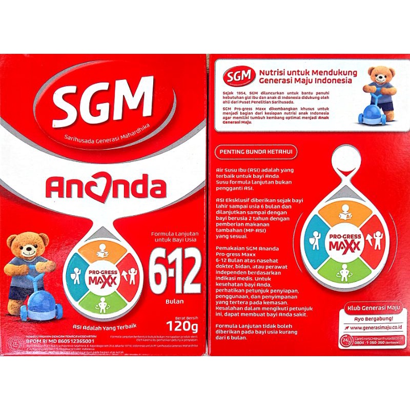 Susu SGM Ananda 6-12 Bulan 120g