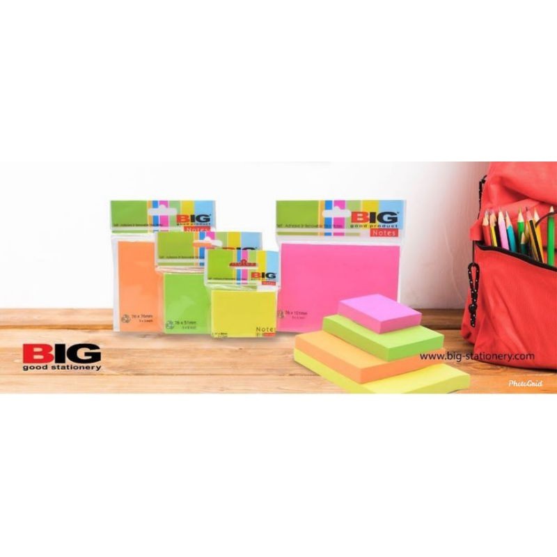 

Big Stationery Sticky Notes 76 x 101 mm atau 3 x 4 inchi