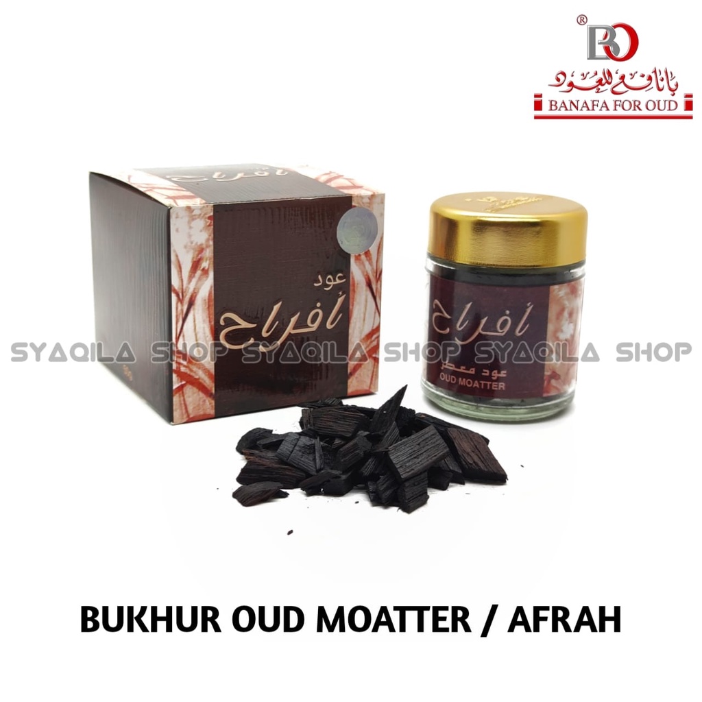 Bukhur Afrah Oud Moatter Buhur Dupa Arab Bakhoor Gahru Banafa BO Asli Bakhour Pengharum Ruangan Incense