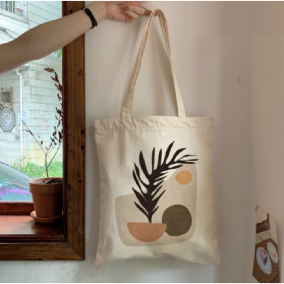 FLORA Totebag Dinir Wanita Pria Remaja Tote Bag Korean Style By Chikoisme (RSL) NR