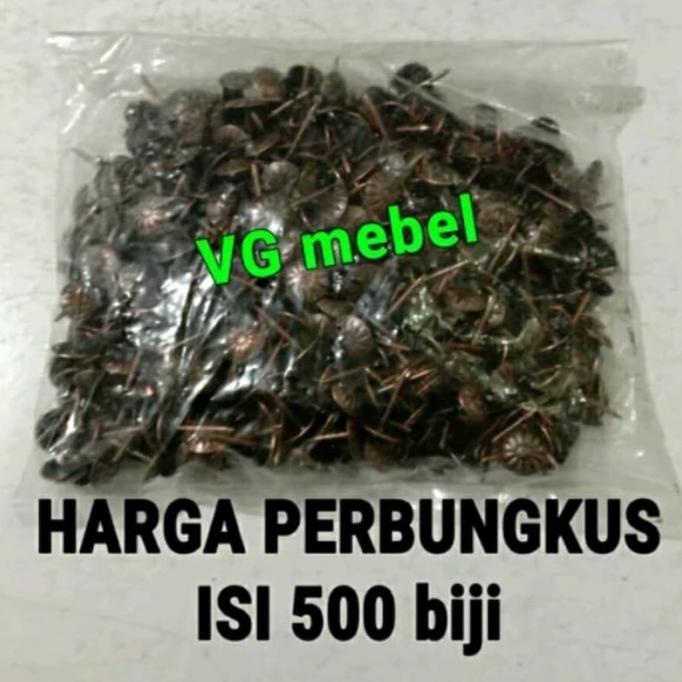 ] Paku pines COKLAT hias motif kembang isi 500 bj-Pines kursi sofa meja