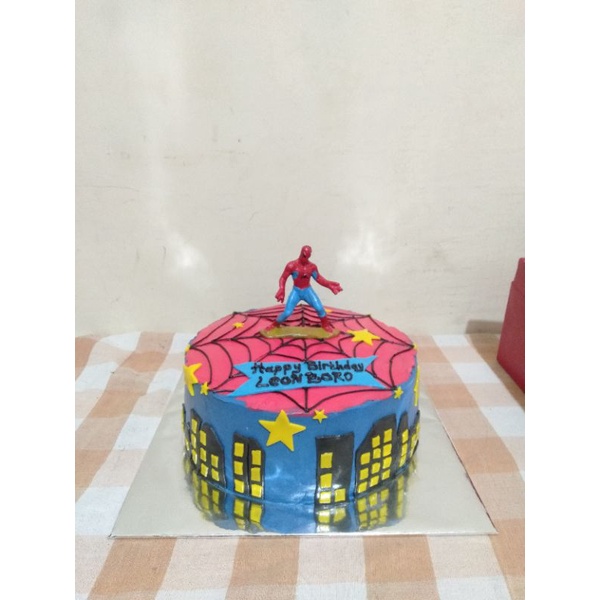 

Kue tart Spiderman kue ulang tahun spiderman birthday cake spiderman