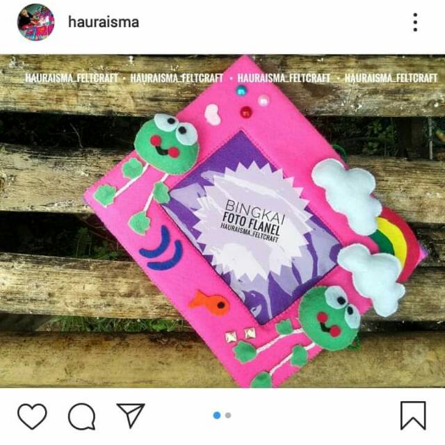 Bingkai foto flanel frame foto 8R