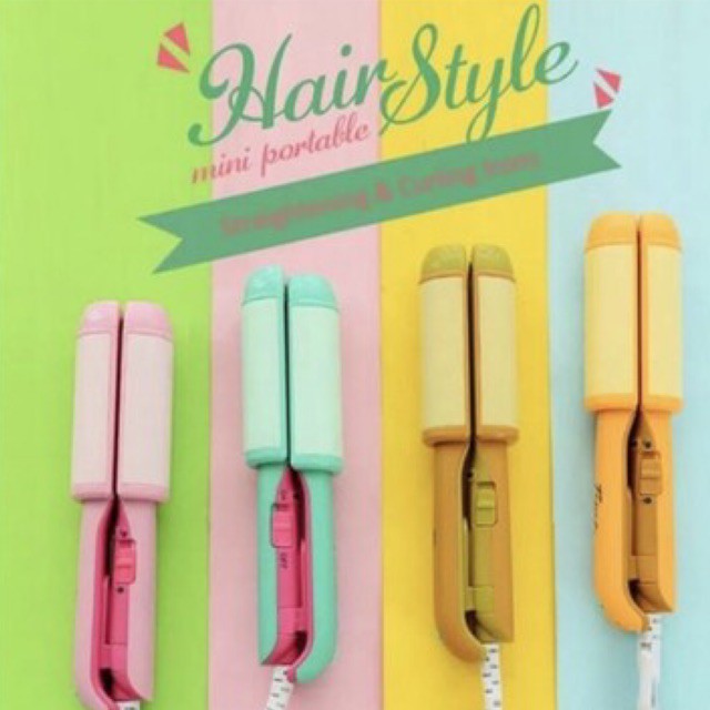 Catokan Mini Kemier Jepang / CATOK MINI TRAVELING / CATOK MINI CURL 2in1 FLAT / CATOK MINI 2in1 KEMIER / CATOK CURLER MINI TRAVEL / CATOK TRAVELING PELURUS RAMBUT / catok pengeriting rambut / CATOK 2in1 / CATOK MINI KECIL IMUT MURAH