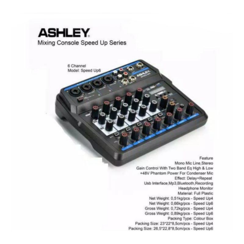 Mixer Ashley Speed Up 6 Original Bluetooth