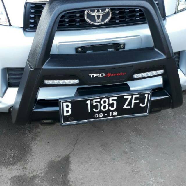 Tanduk bumper depan trd sporty rush terios