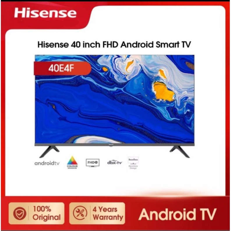 LED TV Hisense 43 inch 40E4F Digital Android Smart TV Dolby Bluetooth USB