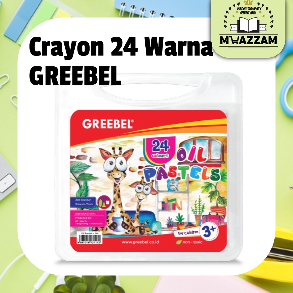 

GREEBEL Crayon Krayon Kids Oil Pastel 24 Warna