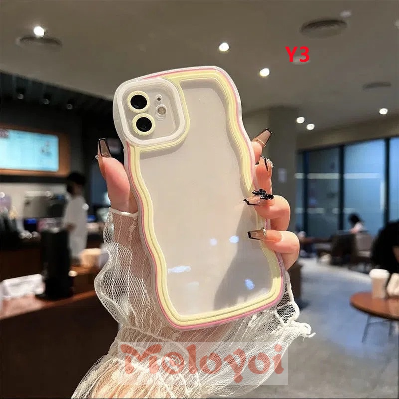 Soft Case Transparan Warna Macaron Untuk IPhone 7 8 6 6s Plus 11Pro MAX 7plus XR 8plus X XS MAX SE 2020