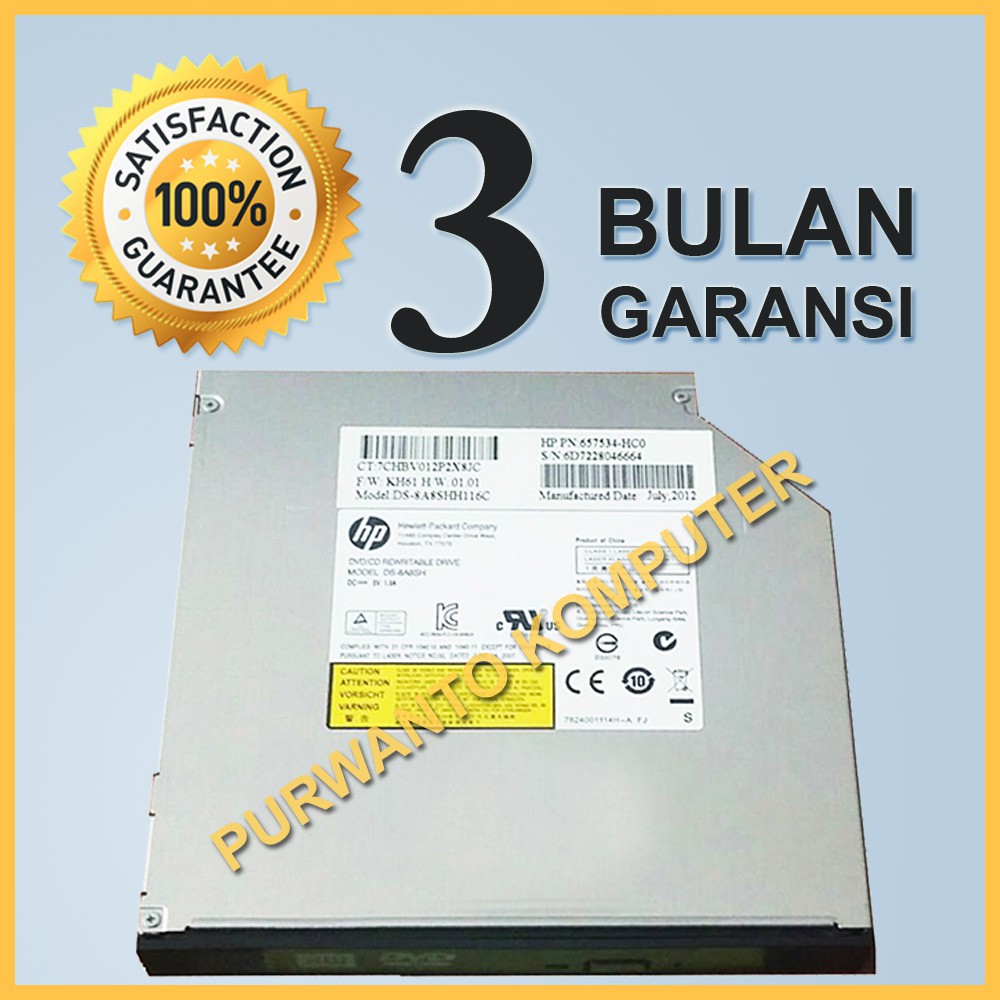 ORIGINAL DVD RW Laptop Internal Sata Standart Tebal HP (Original) HP ACER TOSHIBA LENOVO