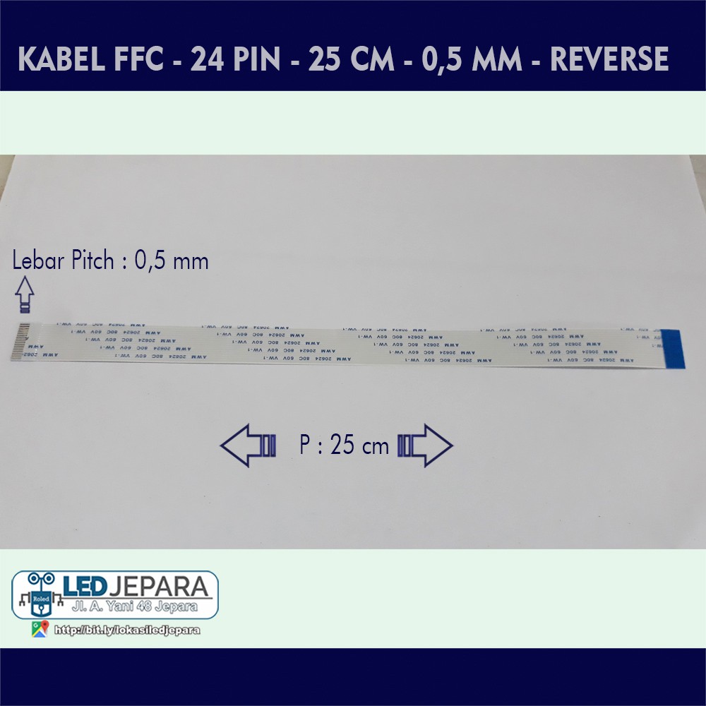 Kabel Flexible Optik Dvd 24pin 25cm Reverse Bolak Balik