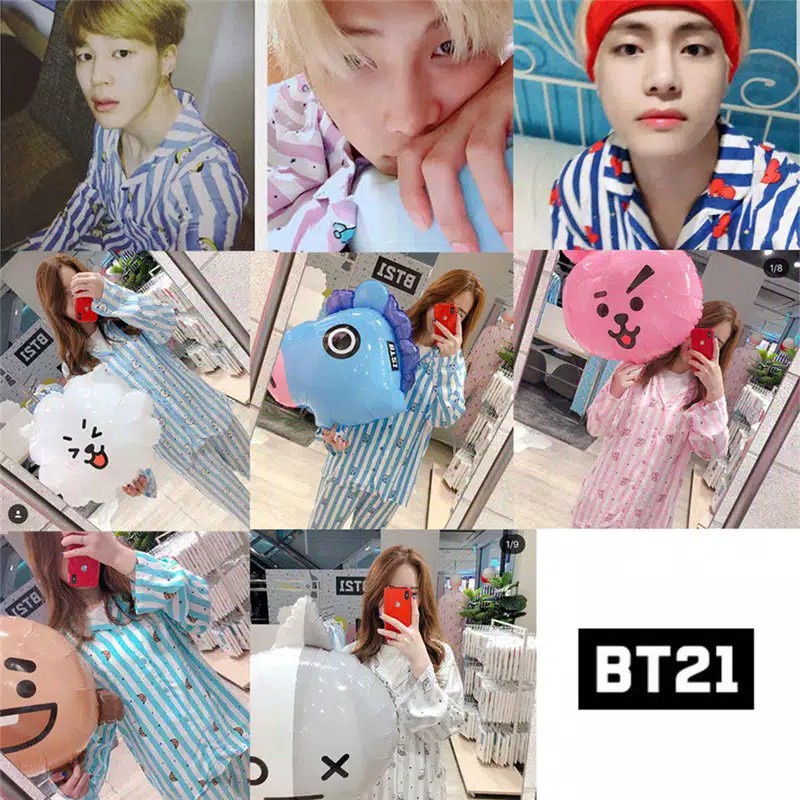 Pajamas BT21 Seeping Clothes / Piyama BTS BT21 / Baju