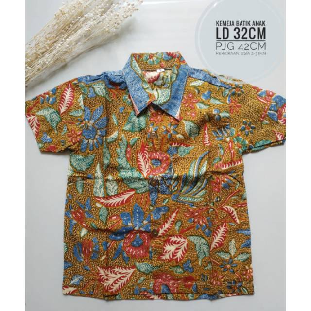 DAPAT 10pc kemeja anak/kemeja batik/kemeja batik solo/baju anak laki laki/blouse anak/atasan anak/